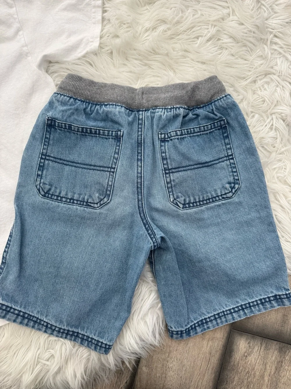 Cat Kid Comic Club T-shirt and Kids Denim Pull-On Shorts Summer Outfit